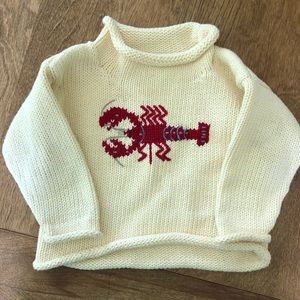 Rollneck sweater with lobster